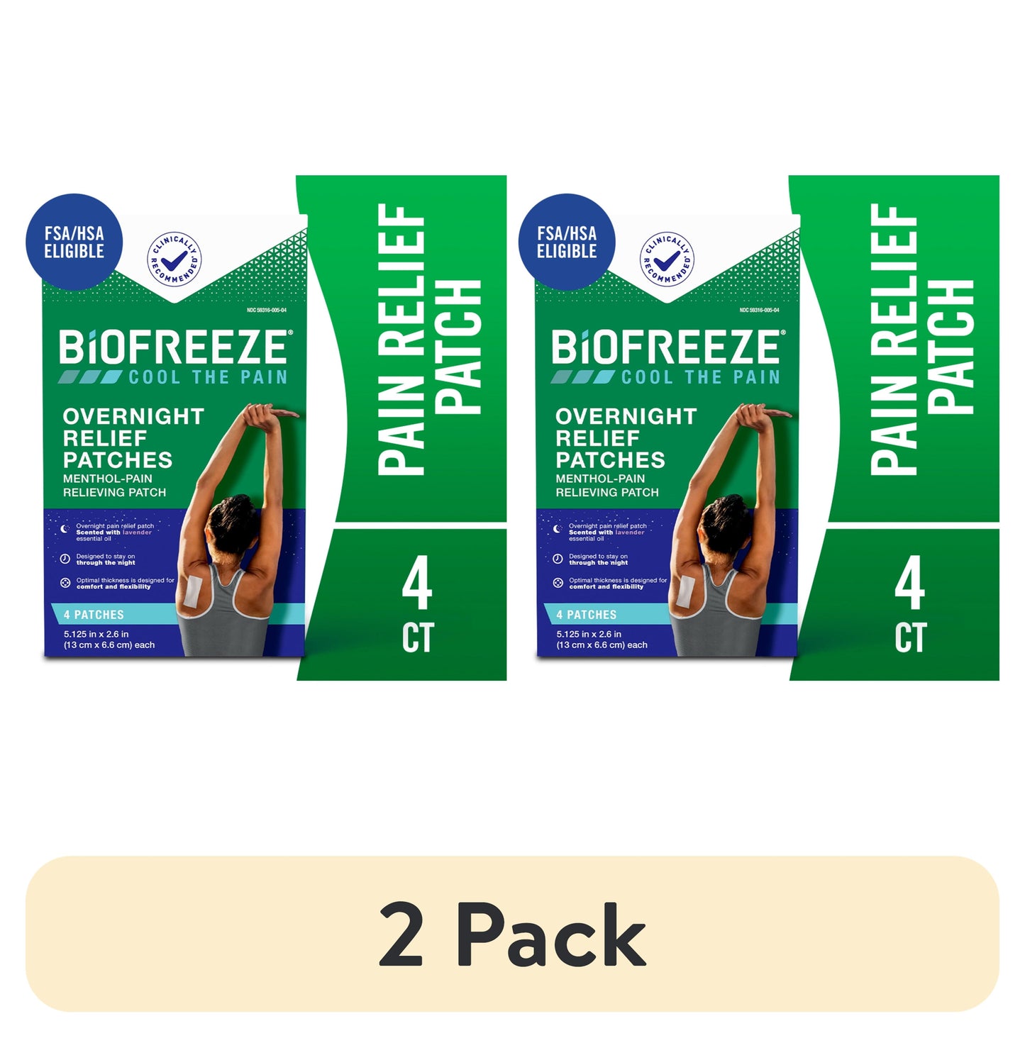 2x1 Alio Hydrogel + Cooling Patches